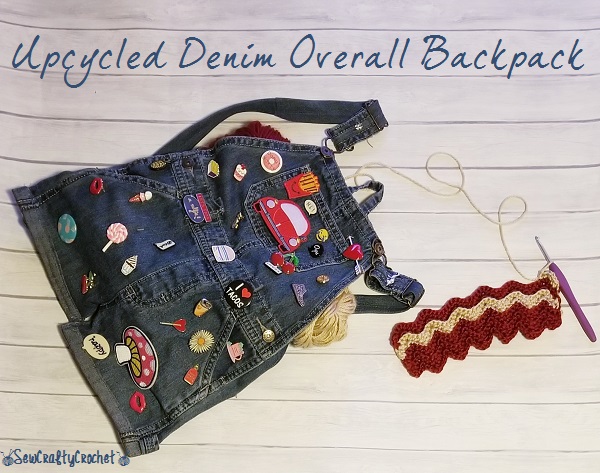Denim Overall Backpack - Sew Crafty Crochet