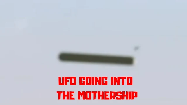 UFO actually going in to the Mothership UFO.