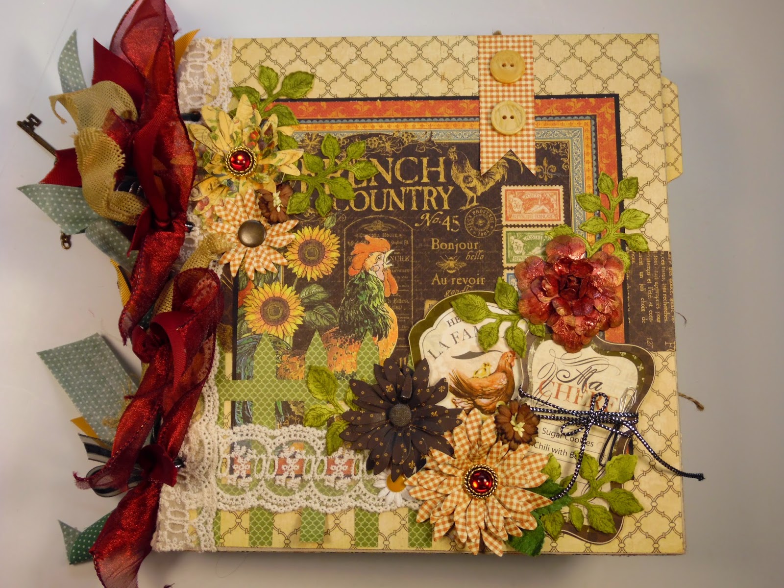 Designs by Shellie Large Deluxe Chipboard Scrapbook Album Graphic 45