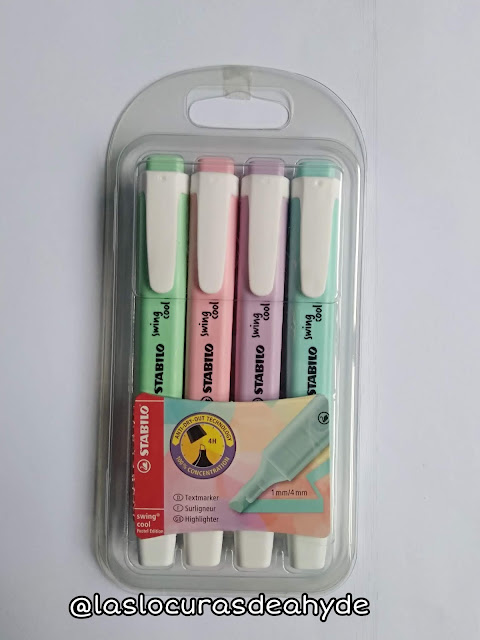 fosforitos color pastel, pack de 4 Stabilo