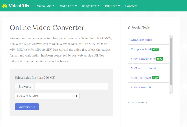 VideoUtils ตัวแปลงและตัดต่อมัลติมีเดียออนไลน์