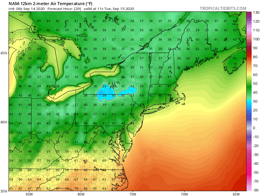 Addison County Weather Watchers Frost advisories for tonight