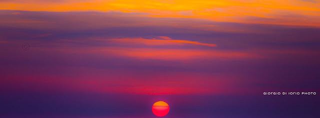 Paint the sky, tramonto, sunset, foto Ischia, colori del tramonto, tramonto a Ischia, sole rosso, red sun, dipingere nel cielo,