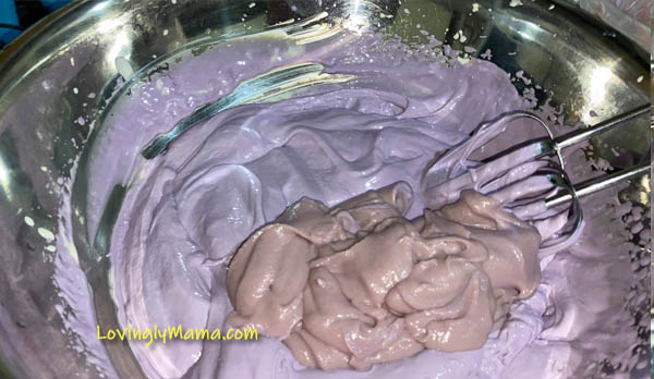 homemade ice cream, homemade gelato, two-ingredient ice cream recipe, ube-nangka ice cream recipe, how to make homemade ube-nangka ice cream, jackfruit, fruits in season, nangka, ube, purple yam, purple camote, homecooking, from my kitchen, desserts, summer, summer fruits, hand mixer, freezer, cool desserts, homecook, Alaska Condensada Ube-Licious Macapuno, all-purpose cream, Nestle Cream, condensed milk, ube halaya, cheese, cheese ice cream, kitchen equipment, kitchen tools, purple