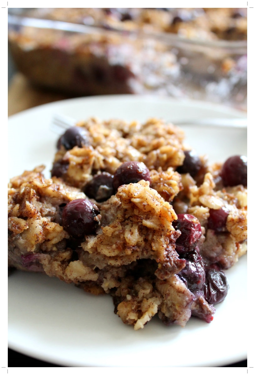 Blueberry Banana Baked Oatmeal