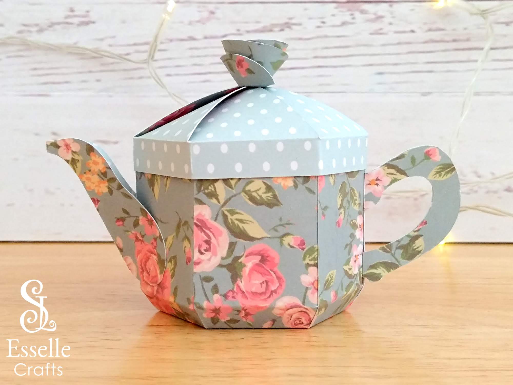 Esselle Crafts Teapot Box Tutorial