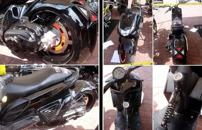 Lowrider Modification Vario Scooter Dark Color | Modifikasi Motor