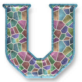 Abecedario hecho con Mosaicos de Color Pastel. Alphabet made with Pastel Color Mosaics.