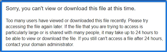 Fixed: Google Drive Download Error (quota exceeded)