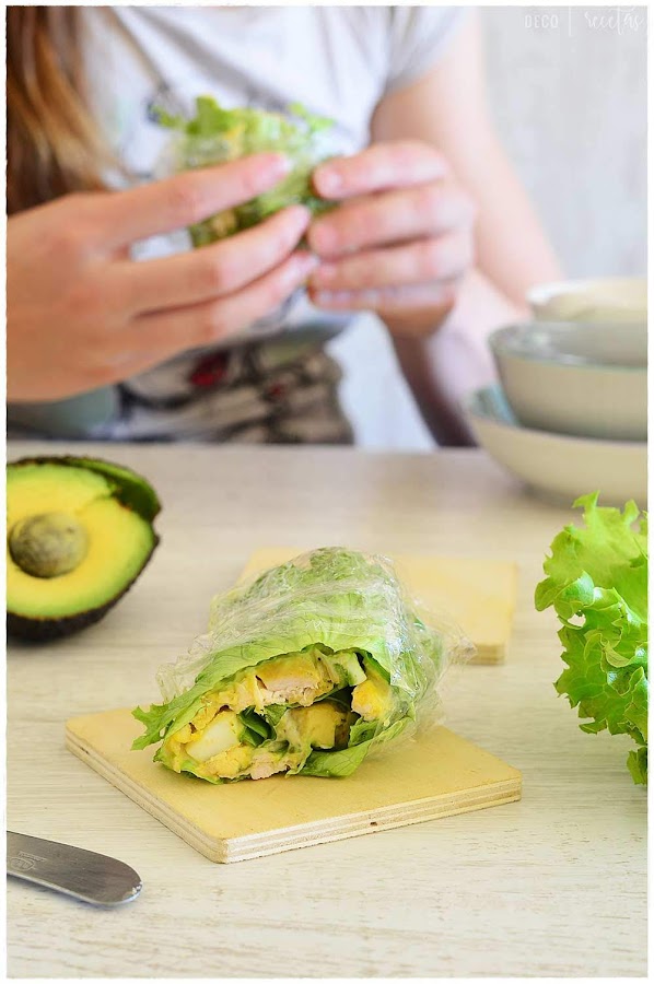 Ensalada de pollo y aguacate
