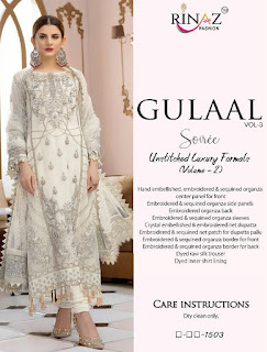 Rinaz Fashion Gulal Vol 3 Pakistani Suits In Wholesale Rate at Diwan fashion Surat 