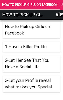 How to Pick up Girls on Facebook android apk Free download