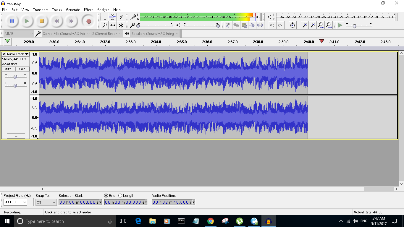 Audacity 2.1