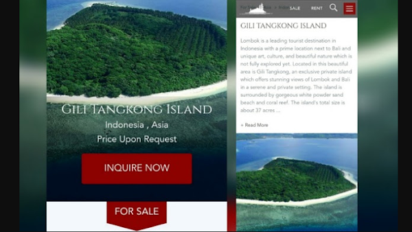 Ramai Pulau di Lombok Dijual di Situs Online