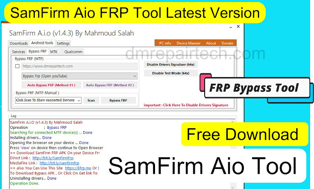 samfirm tool aio v1.4.3 download frp bypass tool dm