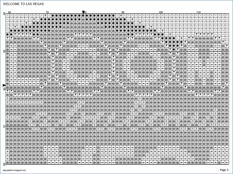 EASY PATTERNS to Fabulous Las Vegas crossstitch pattern