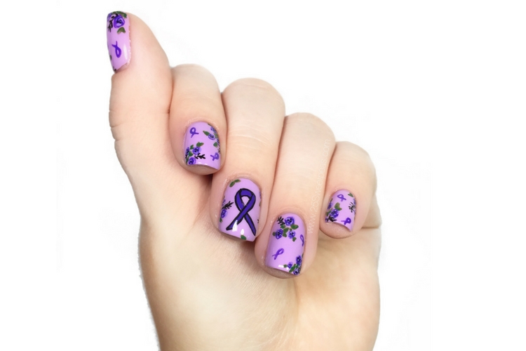 Pancreatic Cancer Awareness Nails