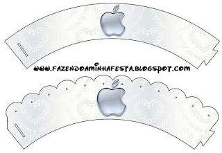 Apple Party Free Printable Cupcake Wrappers and Toppers. Apple Party Free Printable Cupcake Wrappers and Toppers.