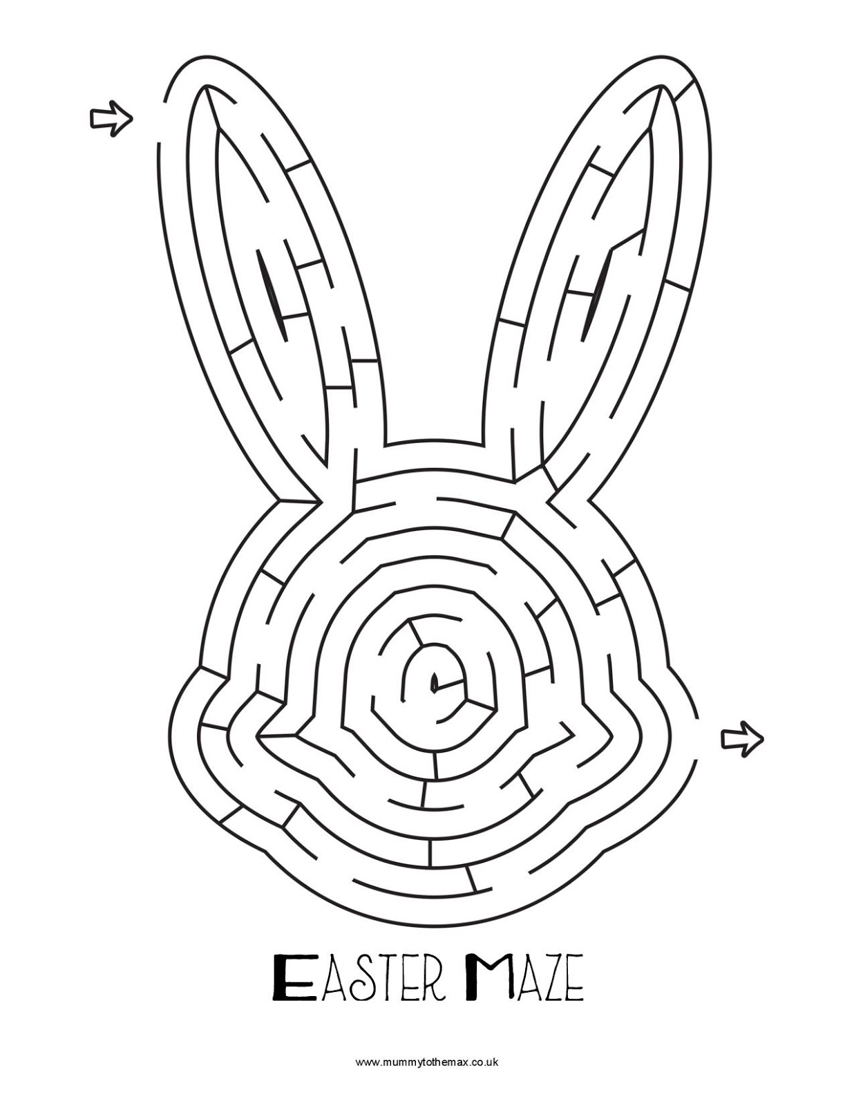 Easter Maze Free Printable MUMMY TO THE MAX