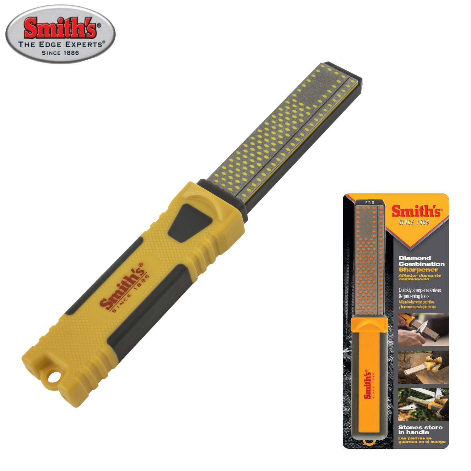 SKL DIY Uptown Smith's Diamond Combination Bench Stone Knife Sharpener