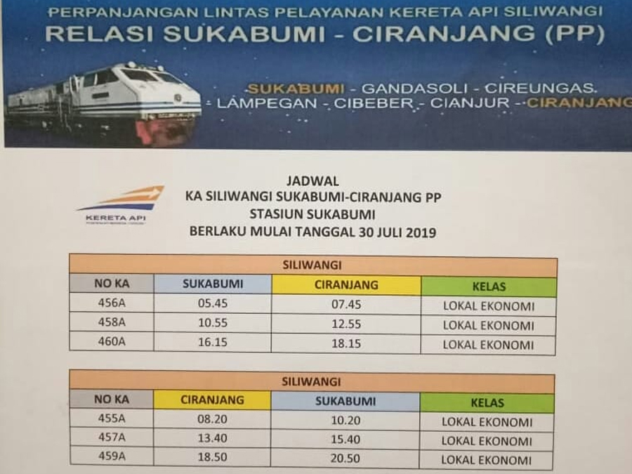 Jadwal Tiket Kereta Api Sukabumi Cianjur  Rectangle Circle