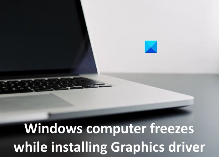 la computadora se congela al instalar el controlador de gráficos