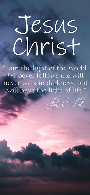 Phone Wallpaper Jesus Christ John 8:12