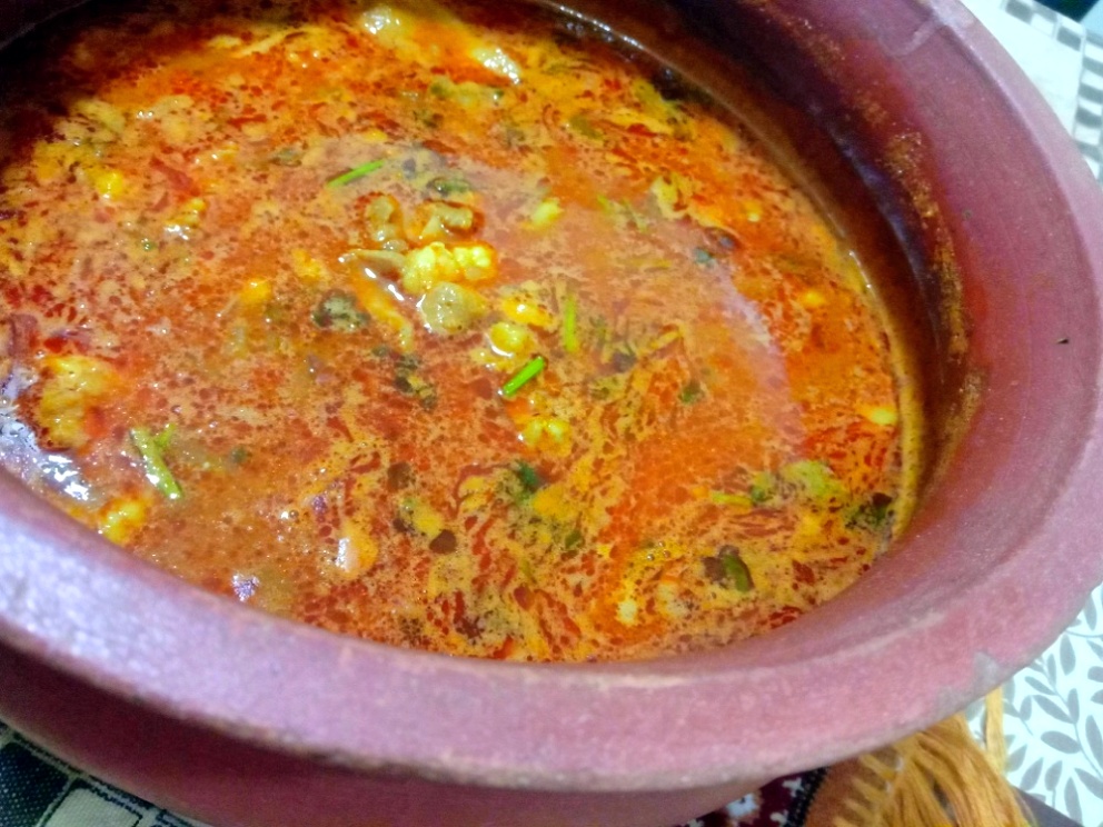 andhra style mudpot masala mutton soup