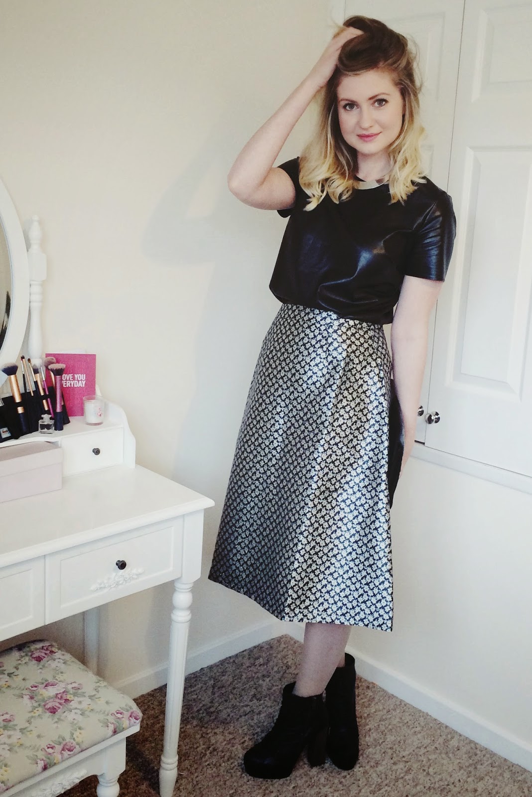 FashionFake, UK fashion blog, fashion bloggers, Poppy Lux skirt