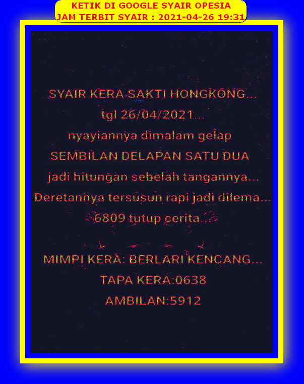 forum syair hk hari ini kode syair hongkong malam ini