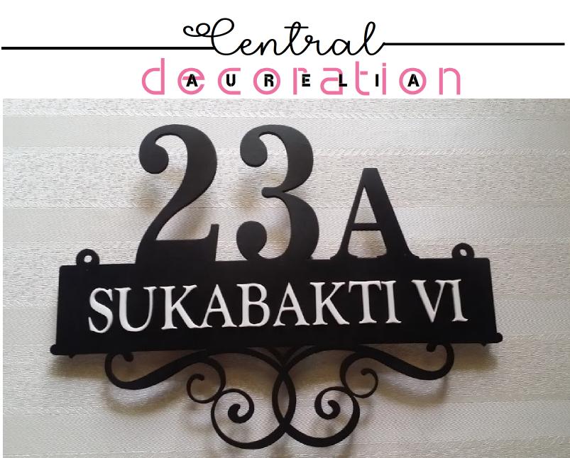 Nomor Rumah - cantik, elegan, - akrilik timbul ~ ACRYLIC ...