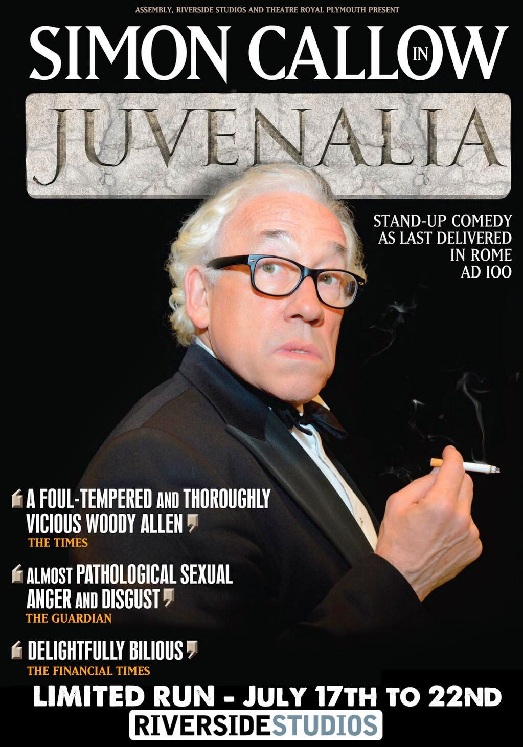 Ham Life Simon Callow Was Superb In Juvenalia At Riverside Studios ham-life-simon-callow-was-superb-in-juvenalia-at-riverside-studios