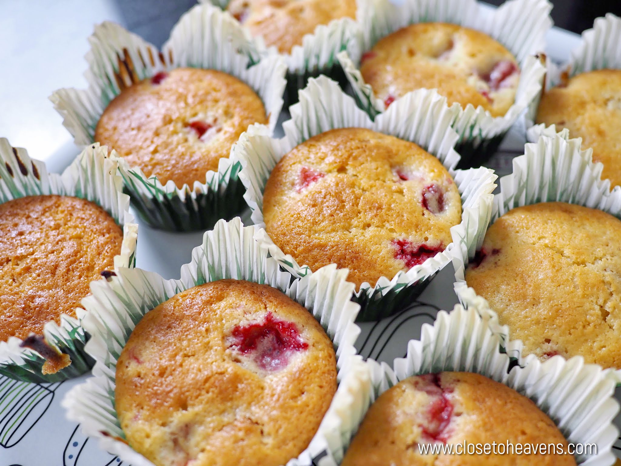 Best Strawberry Muffins สูตร มัฟฟิน สตรอเบอร์รี่