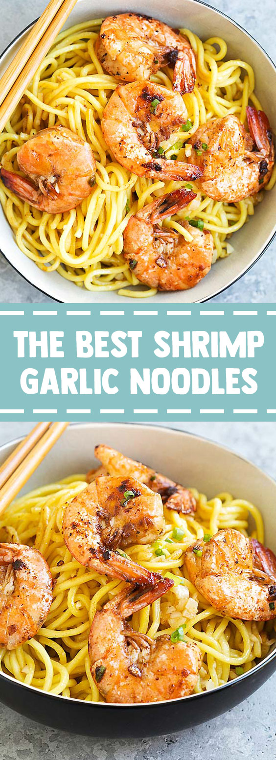 The Best Shrimp Garlic Noodles