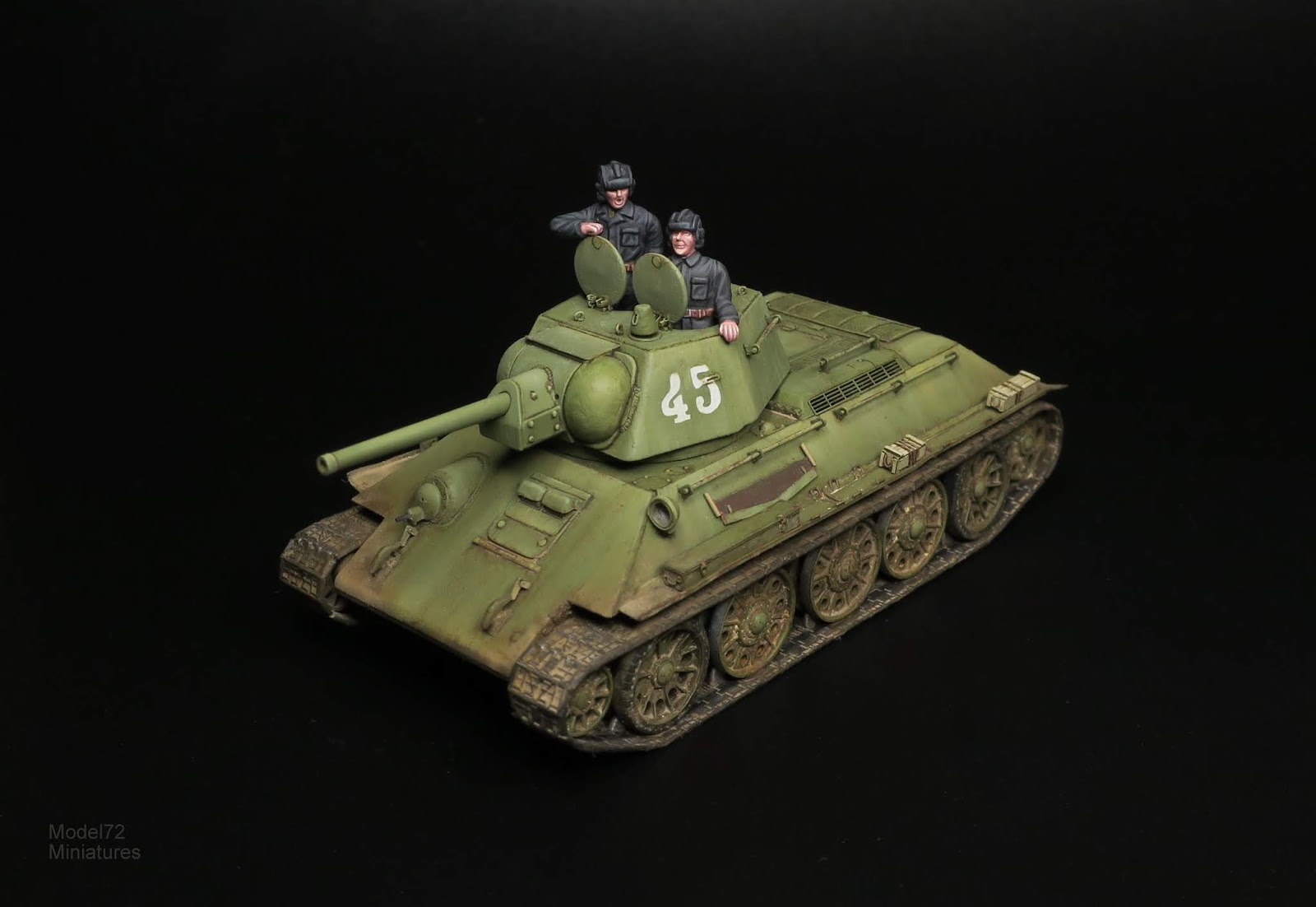 Model72 Miniatures: T-34/76 model 1942 No. 183 Factory - Zvezda 1/72