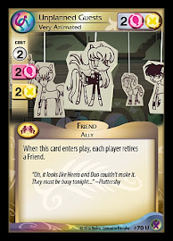 My Little Pony Unplanned Guests, Very Animated Marks in Time CCG Card