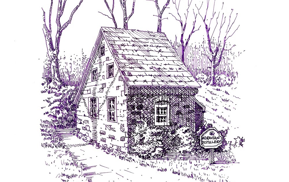 Transatlanta Watercolors Moravian Distillery, Hope Township New Jersey