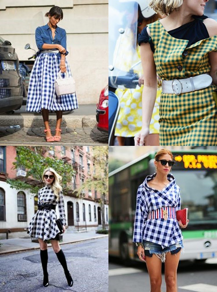 Cha Cha Cha :: Checkered Skirt & Gingham Street Styles 2015. | Simone ...
