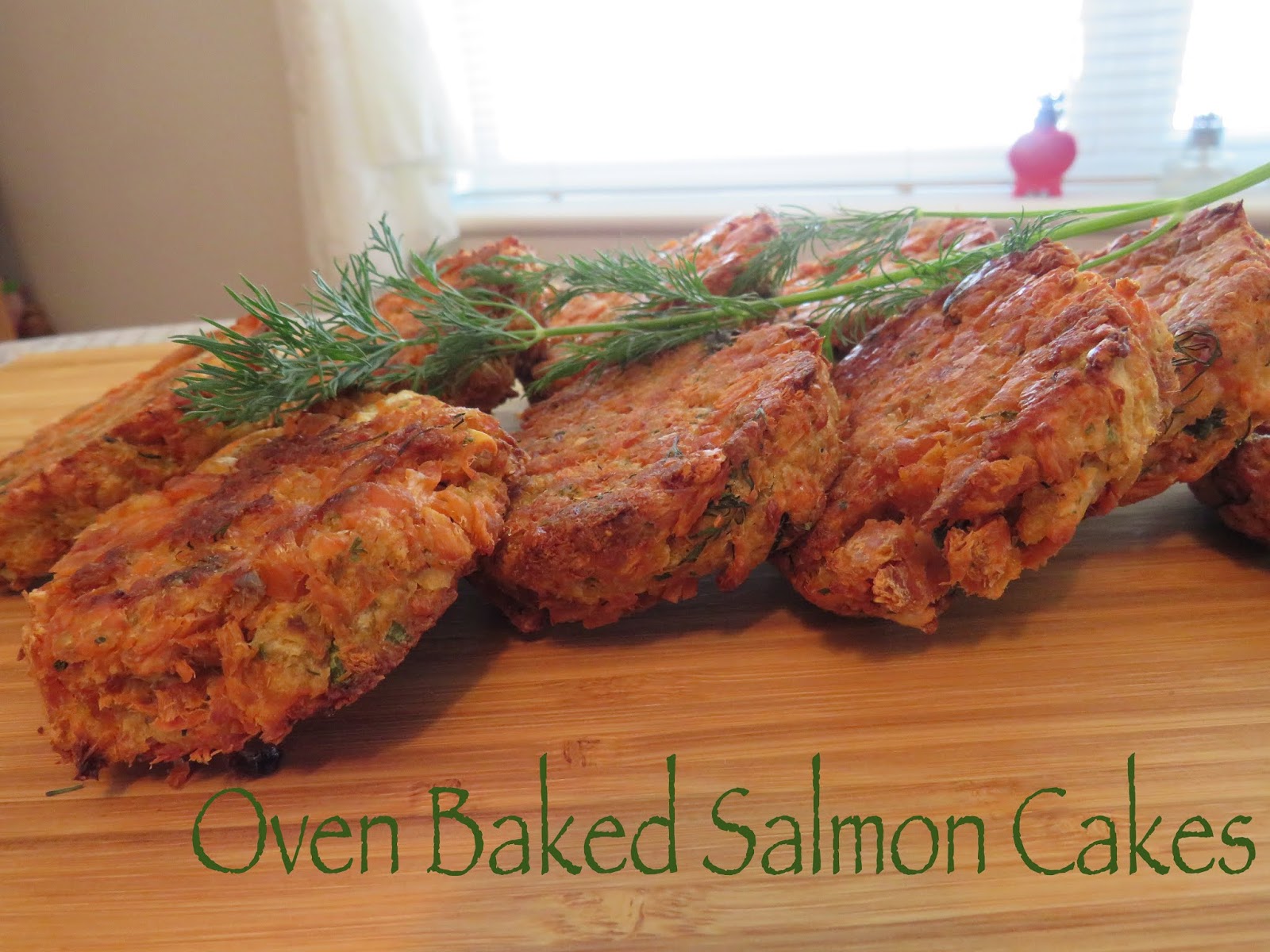 Thel's Kitchen Oven Baked Salmon Cakes