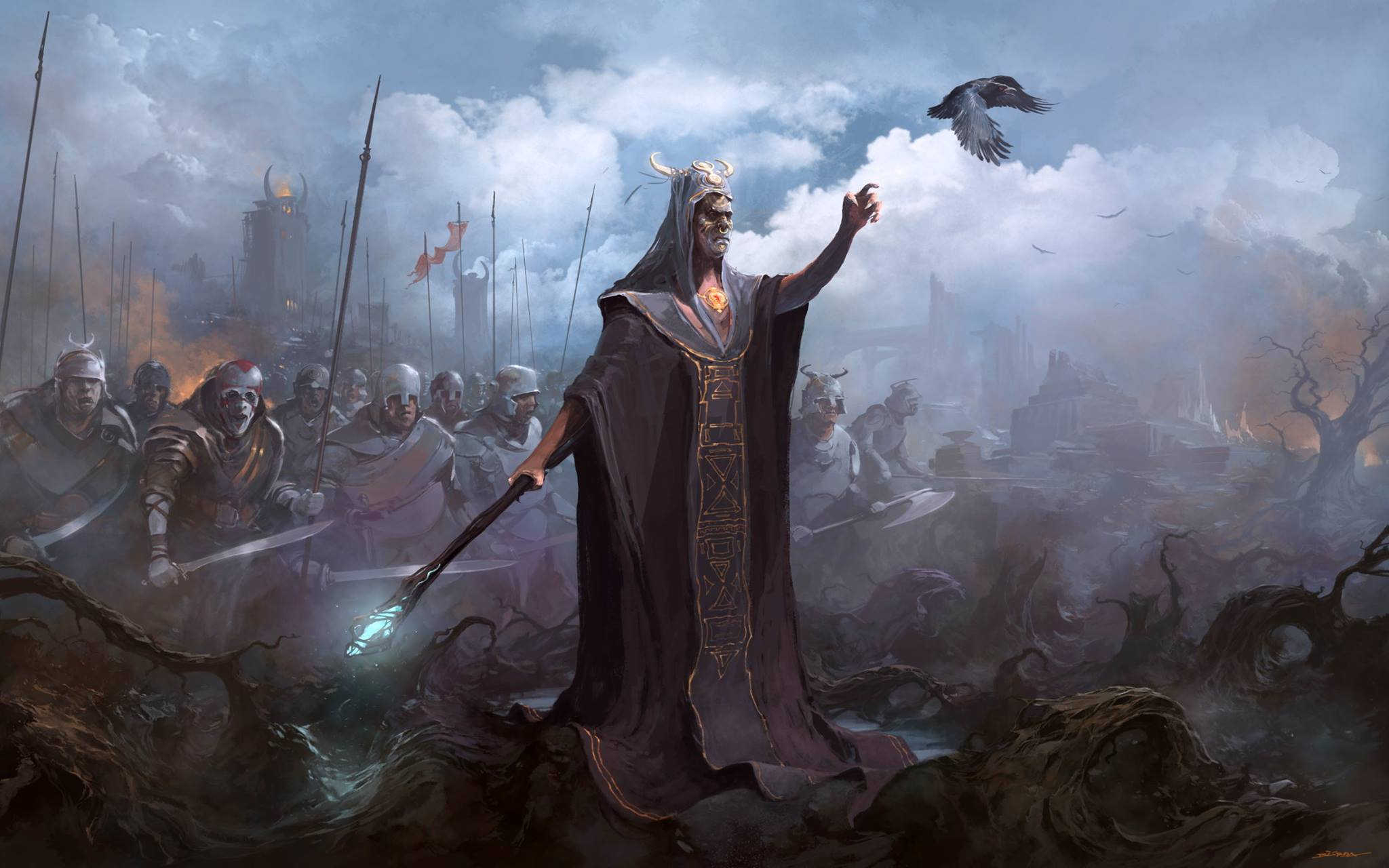 чародей днд арт. фэнтези арты. маг огня вархаммер. фэнтези арты. мерлин архимаг.