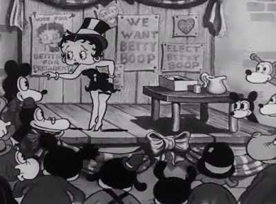 Betty Boop campaigns in "Betty Boop for President" (1932)