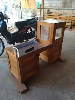 mesin gerobak bakso kayu