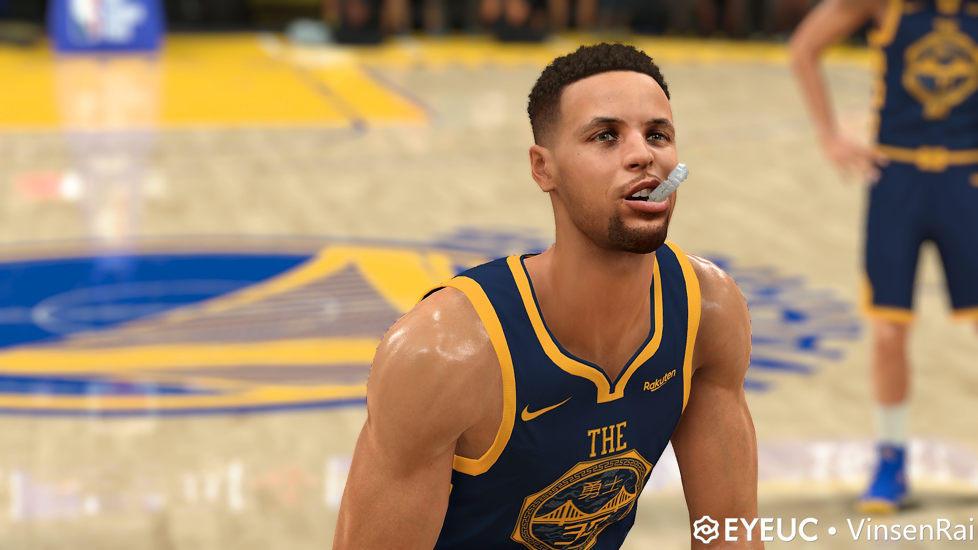 NBA 2K21 Stephen Curry Cyberface and Body Model by Arteezy converted