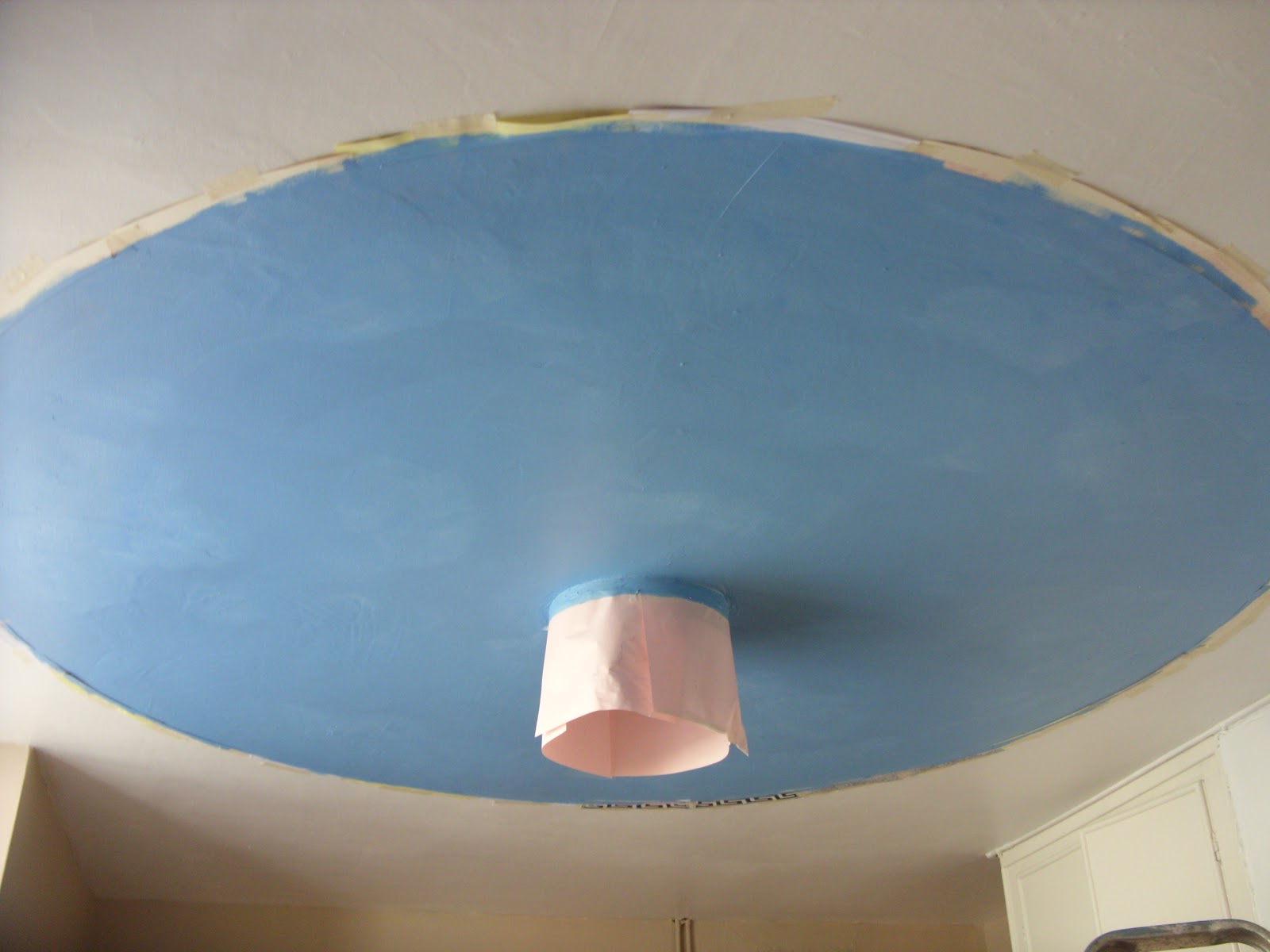 Life at the Seaside, Lancashire, England PAINTED AND DECOUPAGE SKY