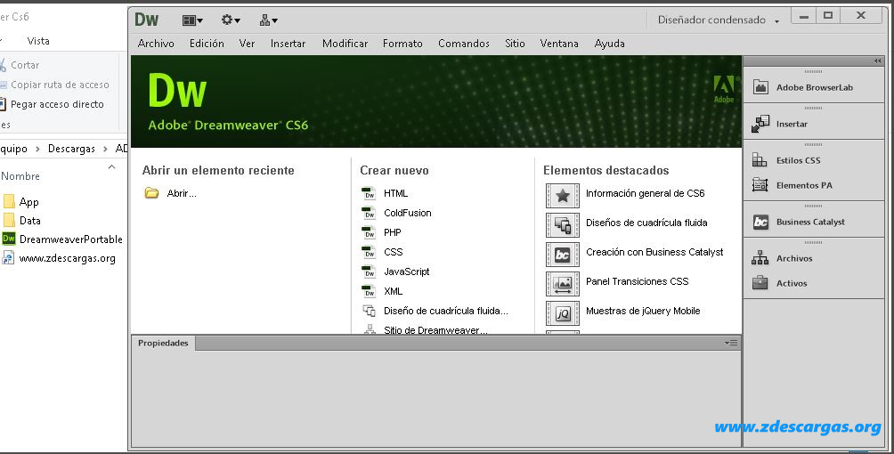 Adobe Dreamweaver CS6 Portable Full Español