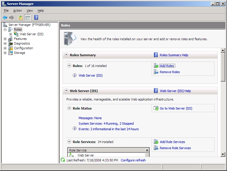 Phoenix IT solutions from Philip Using FSRM in IIS 7 for setting Email