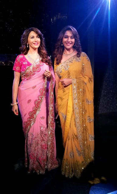 madhuri dixit wax statue at madame tussauds actress pics