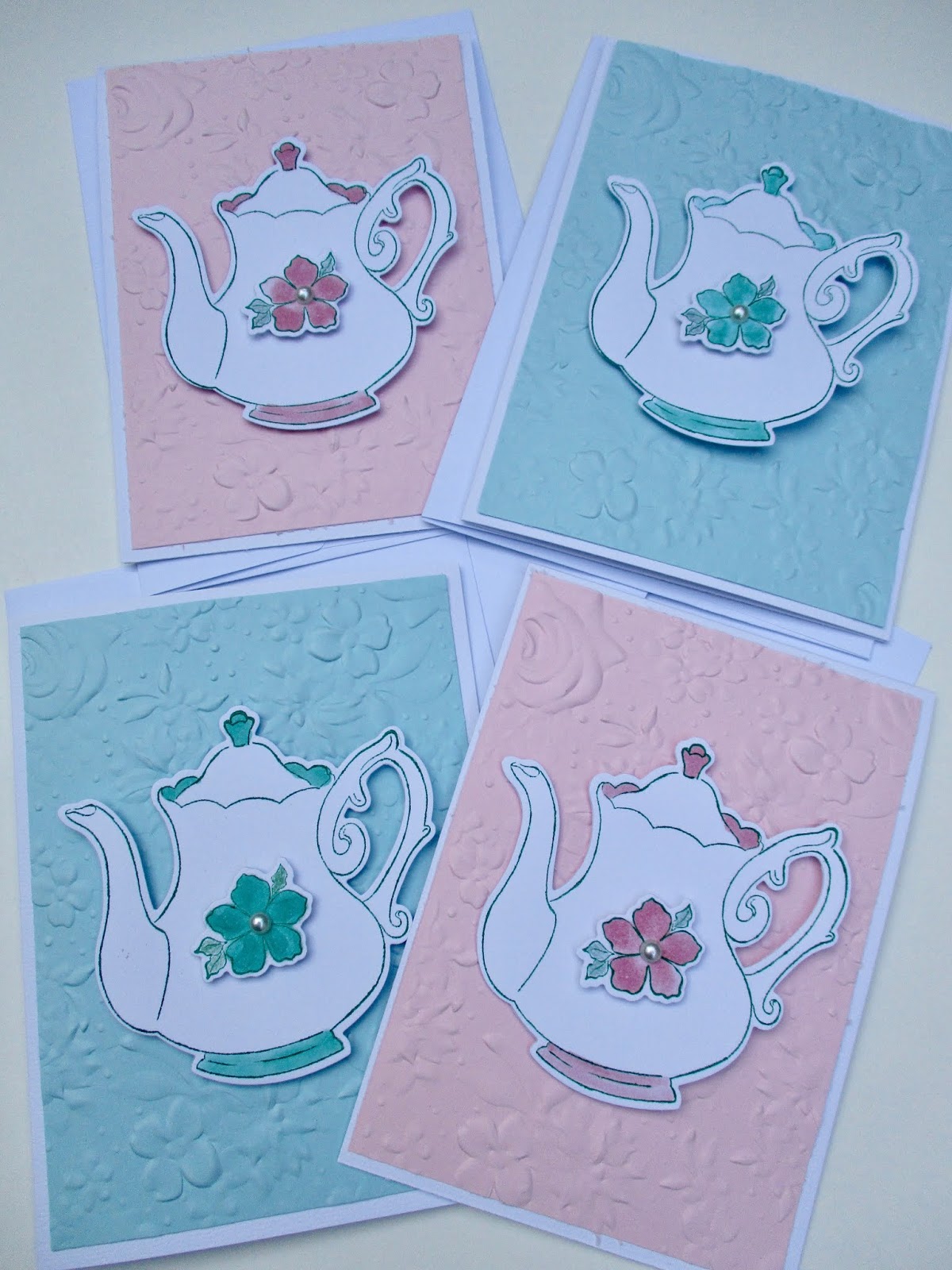 Tea With Friends September Giveaway Package of handmade teapot cards