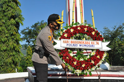 Bukti Cinta Negeri. Inilah Rangkaian Kegiatan Polres Wonogiri Jelang Hari Bhayangkara ke 74