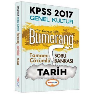 Yediiklim KPSS Tarih Bumerang Tamamı Çözümlü Soru Bankası 2017 Yediiklim KPSS Tarih Bumerang Tamamı Çözümlü Soru Bankası 2017
